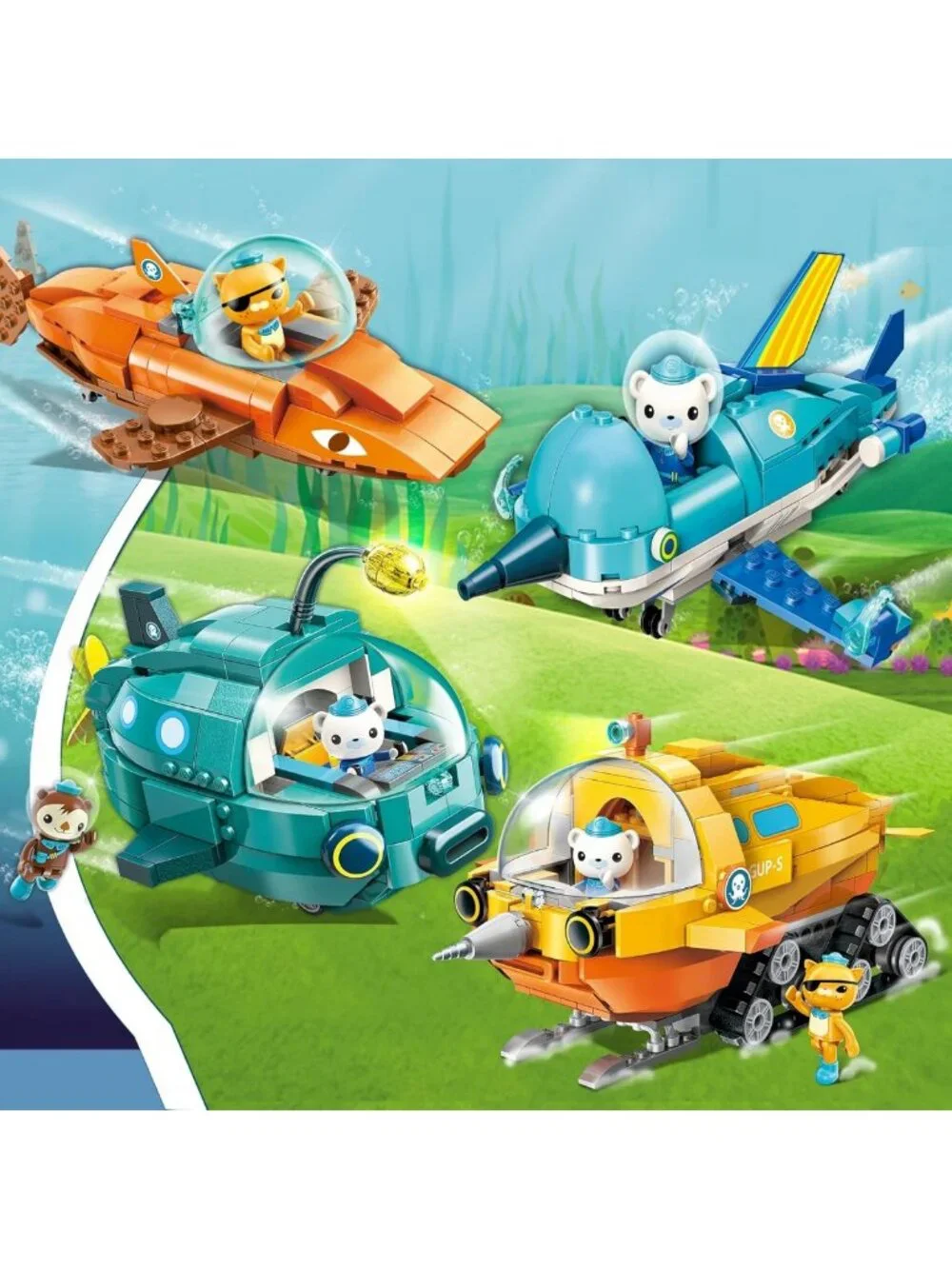 Creative Building Block Playset with Vehicle & Figure - 113PCS for Kids 6